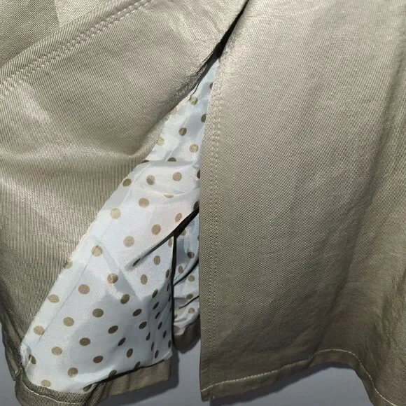 Anthropologie RYU Pearl Taupe Tan Baby Doll Swing Coat LARGE - Picture 5 of 10